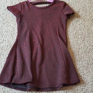 Sparkly red and black toddler dress
